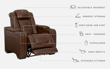 Load image into Gallery viewer, Backtrack - Chocolate - Pwr Recliner/Adj Headrest