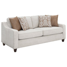 Load image into Gallery viewer, Christine - Upholstered Sloped Arm Sofa - Beige