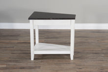 Load image into Gallery viewer, Carriage House - Chair Side Table - White / Dark Brown