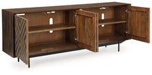 Load image into Gallery viewer, Dreggan - Brown / Gold Finish - Accent Cabinet