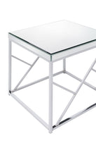 Load image into Gallery viewer, Evelyn - Mirror Top End Table - Silver