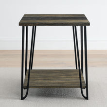 Load image into Gallery viewer, Harper - End Table With Sintered Stone Inlay - Brown