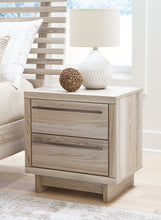 Load image into Gallery viewer, Hasbrick - Tan - Two Drawer Night Stand