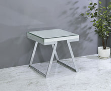 Load image into Gallery viewer, Alfresco - Mirrored Top Square End Table - Silver