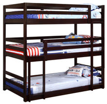 Load image into Gallery viewer, Sandler - Wood Twin Triple Bunk Bed - Cappuccino