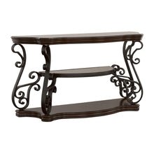 Load image into Gallery viewer, Laney - Scrollwork Entryway Sofa Console Table - Deep Merlot