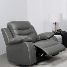 Load image into Gallery viewer, Nova - Upholstered Glider Recliner Chair - Dark Grey