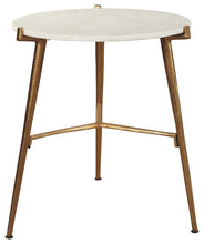Load image into Gallery viewer, Chadton - White / Gold Finish - Accent Table