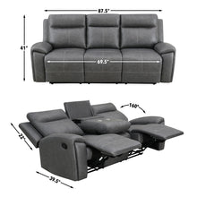 Load image into Gallery viewer, Gaston - Manual Reclining Sofa - Gray
