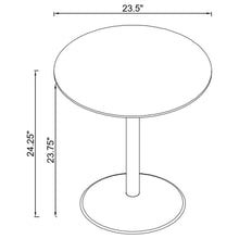 Load image into Gallery viewer, Ganso - Round Metal End Table With Tempered Glass Top - Black