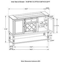 Load image into Gallery viewer, Parkins - 2 Door Sideboard Buffet Cabinet - Rustic Espresso