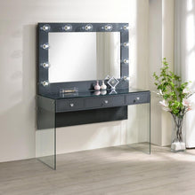 Load image into Gallery viewer, Afshan - 3-Drawer Vanity Set With Lighting - Gray High Gloss