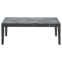 Load image into Gallery viewer, Mozzi - Rectangular Faux Marble Coffee Table - Gray And Black