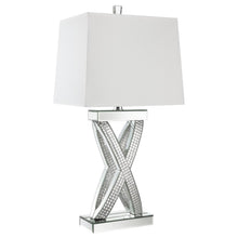 Load image into Gallery viewer, Dominick - Tapered Mirrored Acrylic Table Lamp - Silver
