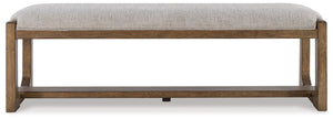 Cabalynn - Oatmeal / Light Brown - Large Uph Dining Room Bench