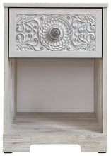 Load image into Gallery viewer, Paxberry - Whitewash - One Drawer Night Stand - Open Cubby