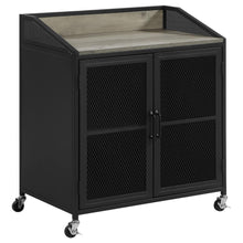 Load image into Gallery viewer, Arlette - 2 Door Mobile Home Bar Wine Cabinet - Sandy Black