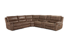 Load image into Gallery viewer, Lehi - 6 Piece Manual Reclining Sectional - Dark Brown