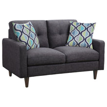 Load image into Gallery viewer, Watsonville - Upholstered Track Arm Tufted Loveseat - Gray