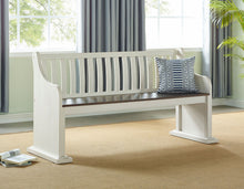 Load image into Gallery viewer, Joanna - Bench With Back - White