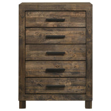 Load image into Gallery viewer, Woodmont - 5-Drawer Bedroom Chest - Rustic Golden Brown