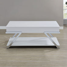 Load image into Gallery viewer, Zena - Lift-Top Cocktail Table With Casters - White