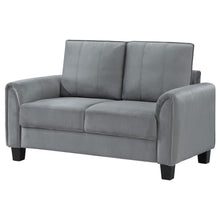 Load image into Gallery viewer, Davis - Upholstered Rolled Arm Loveseat - Gray
