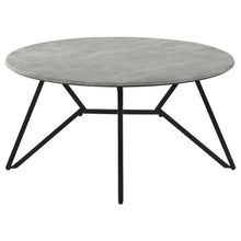 Load image into Gallery viewer, Hadi - Round Smart Top Coffee Table - Cement