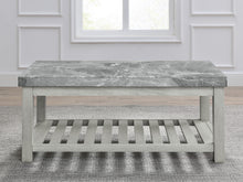 Load image into Gallery viewer, Canova - Gray Marble Top Coffee Table - White