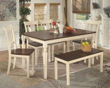 Load image into Gallery viewer, Whitesburg - Brown / Cottage White - Rectangular Dining Room Table