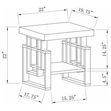 Load image into Gallery viewer, Schmitt - Rectangular Side End Table - White High Gloss