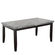 Load image into Gallery viewer, Napoli - Gray Marble Top Dining Table - Dark Gray
