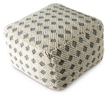 Load image into Gallery viewer, Kodi - Square Pouf - Pearl Silver