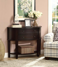 Load image into Gallery viewer, Diane - 2-Drawer Demilune Entryway Console Table - Cappuccino