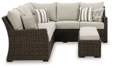 Load image into Gallery viewer, Brook Ranch - Brown - Sofa Sectional, Bench With Cushion (Set of 3)