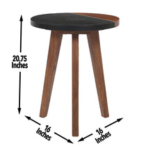 Load image into Gallery viewer, Caspian - Round Accent End Table - Brown