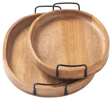 Load image into Gallery viewer, Jocelyne - Brown / Black - Tray Set (Set of 2)