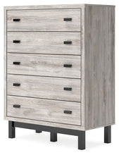 Load image into Gallery viewer, Vessalli - Black / Gray - Five Drawer Wide Chest