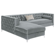 Load image into Gallery viewer, Bellaire - Upholstered Storage Chaise Sectional Sofa - Gray