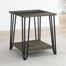 Load image into Gallery viewer, Harper - End Table With Sintered Stone Inlay - Brown