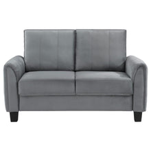 Load image into Gallery viewer, Davis - Upholstered Rolled Arm Loveseat - Gray
