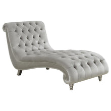 Load image into Gallery viewer, Lydia - Velvet Upholstered Tufted Chaise - Gray