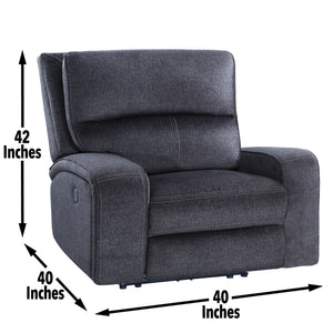 Lovell - Power Reclining Chair - Dark Gray