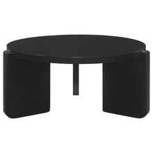 Load image into Gallery viewer, Cordova - Round Solid Wood Coffee Table - Black