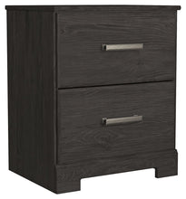 Load image into Gallery viewer, Belachime - Charcoal - Two Drawer Night Stand