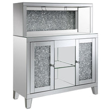 Load image into Gallery viewer, Yvaine - 2-Door Mirrored Acrylic Home Bar Wine Cabinet - Silver