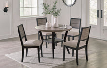 Load image into Gallery viewer, Corloda - Black / Gray - Round Drm Table Set (Set of 5)