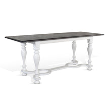 Load image into Gallery viewer, Carriage House - Friendship Table - White / Dark Brown