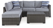 Load image into Gallery viewer, Petal Road - Gray - Loveseat Sectional, Ottoman, Table Set (Set of 4)