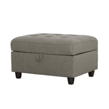 Load image into Gallery viewer, Stonenesse - Rectangular Upholstered Storage Ottoman - Gray